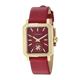 Tory Burch Robinson Quartz Red Dial Red Leather Strap Watch for Women - TBW1505 Authentic Buy Shop Now