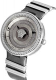 Versace V Metal Icon Silver Dial Silver & Grey Strap Watch for Women - VLC120016 Authentic Buy Shop Now