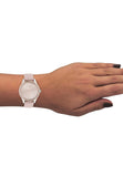 Calvin Klein City White Dial White Leather Strap Watch for Women - K2G231XH Authentic Buy Shop Now
