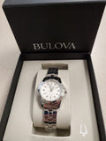 Bulova Classic Diamonds Silver Dial Silver Steel Strap Watch for Women - 96P121 Authentic Buy Shop Now