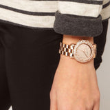 Marc Jacobs Marci Crystals Rose Gold Dial Rose Gold Steel Strap Watch for Women - MBM3192 Authentic Buy Shop Now