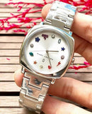 Marc Jacobs Mandy Silver Dial Silver Steel Strap Watch for Women - MJ3548 Authentic Buy Shop Now