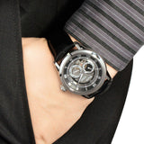 Bulova BVA Classic Automatic Silver Dial Black Leather Strap Watch for Men - 96A135 Authentic Buy Shop Now