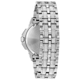 Bulova Phantom Crystal Silver Dial Silver Steel Strap Watch for Men - 96A236 Authentic Buy Shop Now