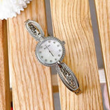 Bulova Crystal Collection Mother of Pearl Dial Silver Steel Strap Watch for Women - 96L223 Authentic Buy Shop Now