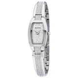 Bulova Crystal Collection Silver Dial Silver Steel Strap Watch for Women - 96L235 Authentic Buy Shop Now