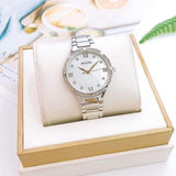 Bulova Crystal Collection Mother of Pearl Dial Silver Steel Strap Watch for Women - 96L263 Authentic Buy Shop Now