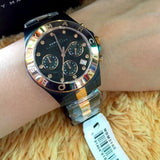 Marc Jacobs Blade Chronograph Grey Dial Two Tone Steel Strap Watch for Women - MBM3180 Authentic Buy Shop Now