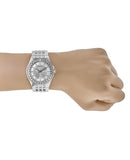 Bulova Phantom Crystal Silver Dial Silver Steel Strap Watch for Men - 96A236 Authentic Buy Shop Now