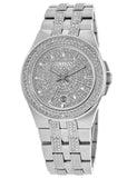 Bulova Crystal Pave Silver Dial Silver Steel Strap Watch for Men - 96B235 Authentic Buy Shop Now