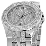 Bulova Crystal Pave Silver Dial Silver Steel Strap Watch for Men - 96B235 Authentic Buy Shop Now