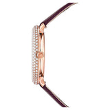 Swarovski Crystal Frost Red Dial Red Leather Strap Watch for Women - 5484064 Authentic Buy Shop Now