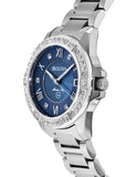 Bulova Marine Star Blue Dial Silver Steel Strap Watch for Women - 96R215 Authentic Buy Shop Now