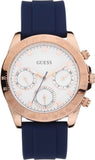 Guess Eclipse White Dial Blue Rubber Strap Watch for Women - GW0315L2 Authentic Buy Shop Now