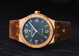 Maurice Lacroix Aikon Automatic Green Dial Brown Leather Strap Watch For Men - AI6008-BRZ0B-630-M Authentic Buy Shop Now