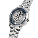 Maserati Ricordo Automatic Skeleton Silver Dial Silver Steel Strap Watch For Men - R8823133005 Authentic Buy Shop Now