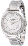 Coach Mini Boyfriend Diamonds Silver Dial Silver Steel Strap Watch for Women - 14501699 Authentic Buy Shop Now