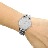 Fossil Carlie Silver Dial Silver Steel Strap Watch for Women - ES4341 Authentic Buy Shop Now