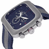 Gucci Coupe Chronograph Blue Dial Two Tone NATO Strap Watch for Men - YA131203 Authentic Buy Shop Now