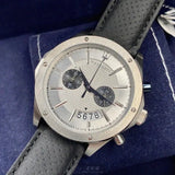 Maserati Circuito Chronograph Analog White Dial Black Leather Strap Watch for Men - R8871627005 Authentic Buy Shop Now