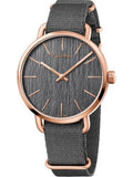 Calvin Klein Even Grey Dial Grey NATO Strap Watch for Men - K7B216P3 Authentic Buy Shop Now