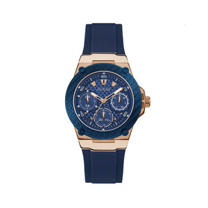 Guess Zena Blue Dial Blue Silicone Strap Watch For Women - W1094L2 Authentic Buy Shop Now