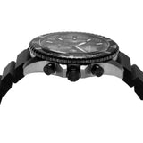 Emporio Armani Diver Chronograph Black Dial Black Silicon Strap Watch For Men - AR11515 Authentic Buy Shop Now