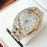 Bulova Phantom Crystal Silver Dial Two Tone Steel Strap Watch for Men - 98B324 Authentic Buy Shop Now