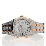Bulova Phantom Crystal Silver Dial Two Tone Steel Strap Watch for Men - 98B324 Authentic Buy Shop Now