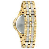 Bulova Phantom Crystal Silver Dial Two Tone Steel Strap Watch for Men - 98B323 Authentic Buy Shop Now