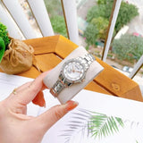 Bulova Crystal Collection Mother of Pearl Dial Silver Steel Strap Watch for Women - 98L232 Authentic Buy Shop Now