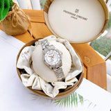Bulova Crystal Collection Mother of Pearl Dial Silver Steel Strap Watch for Women - 98L232 Authentic Buy Shop Now
