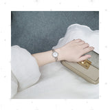 Bulova Analog Crystals Mother of Pearl Dial Silver Steel Strap Watch for Women - 98X109 Authentic Buy Shop Now