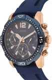 Guess Commander Blue Dial Blue Rubber Strap Watch for Men - GW0211G4 Authentic Buy Shop Now