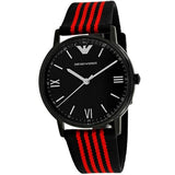 Emporio Armani Kappa Black Dial Two Tone NATO Strap Watch For Men - AR11015 Authentic Buy Shop Now