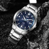 Citizen Eco Drive Blue Dial Silver Stainless Steel Watch For Men - BM7140-54L Authentic Buy Shop Now