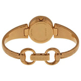 Gucci Guccissima Collection Quartz Black Dial Rose Gold Steel Strap Watch For Women - YA134509 Authentic Buy Shop Now