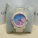 Guess Confetti Multicolored Dial Silver Steel Strap Watch For Women - W0774L1 Authentic Buy Shop Now