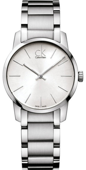 Calvin Klein City Silver Dial Silver Steel Strap Watch for Women - K2G23126 Authentic Buy Shop Now
