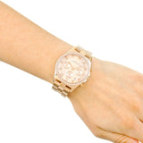 Marc Jacobs Henry Chronograph Rose Gold Dial Rose Gold Steel Strap Watch for Women - MBM3118 Authentic Buy Shop Now