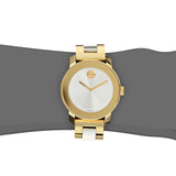 Movado Bold Silver Dial Two Tone Steel Strap Watch for Women - 3600129 Authentic Buy Shop Now