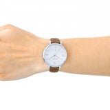 Fossil Jacqueline White Dial Brown Leather Strap Watch for Women - ES3708 Authentic Buy Shop Now