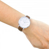 Fossil Jacqueline White Dial Brown Leather Strap Watch for Women - ES3708 Authentic Buy Shop Now
