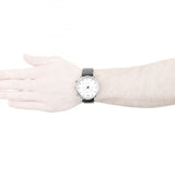 Emporio Armani Classic Quartz Chronograph White Dial Black Leather Strap Watch For Men - AR1807 Authentic Buy Shop Now