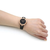 Gucci Diamantissima Quartz Black Dial Black Leather Strap Watch for Women - YA141401 Authentic Buy Shop Now