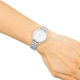 Coach Delancey Mother of Pearl Dial Silver Steel Strap Watch for Women - 14502477 Authentic Buy Shop Now