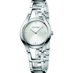 Calvin Klein Class White Dial Silver Steel Strap Watch for Women - K6R23126 Authentic Buy Shop Now