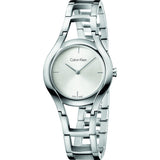 Calvin Klein Class White Dial Silver Steel Strap Watch for Women - K6R23126 Authentic Buy Shop Now