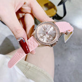 Michael Kors Mini Pilot Quartz Rose Gold Dial Pink Silicone Strap Watch For Women - MK7375 Authentic Buy Shop Now
