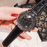 Guess Persuit Multifunction Black Dial Black Leather Strap Watch for Men - W0500G2 Authentic Buy Shop Now